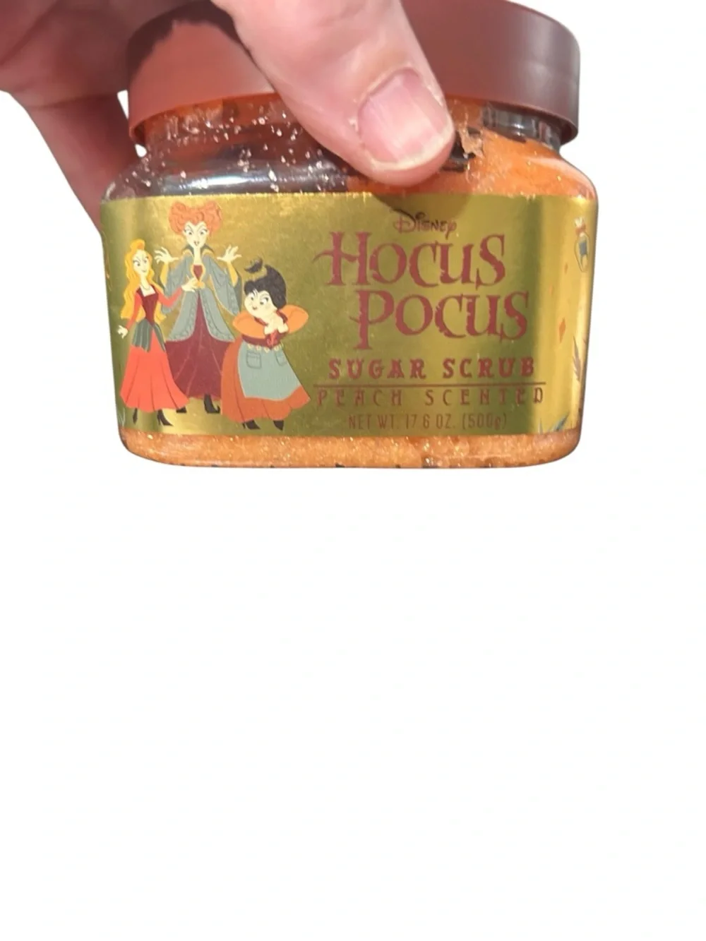 Disney Hocus Pocus Peach Scented Sugar Scrub - Orange Jar - Picture 2 of 2